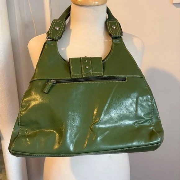 St. John’s Bay Y2K Sage Green Studded Shoulder Bag - Picture 4 of 8